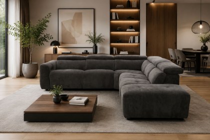 Monaco 6 Seater Corner Sofa with Power Recliner and Headrest Monaco 6 Seater Corner Sofa with Power Recliner and Headrest