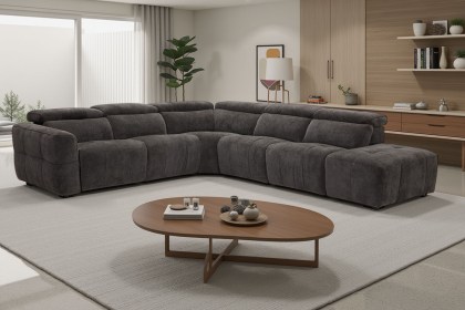 Monaco 6 Seater Corner Sofa with Power Recliner and Headrest Monaco 6 Seater Corner Sofa with Power Recliner and Headrest