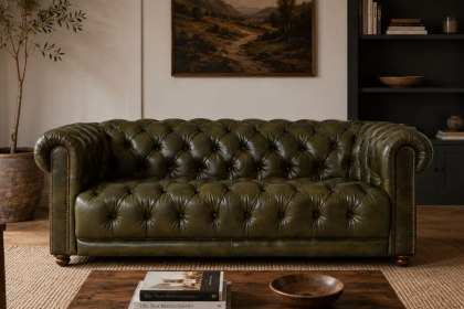 Buckland Chesterfield 2.5 Seater Sofa with Buttoned Back and Seat Cushions Buckland Chesterfield 2.5 Seater Sofa with Buttoned Back and Seat Cushions