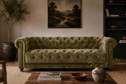 Buckland Chesterfield 2 Seater Sofa with Buttoned Back and Seat Cushions Buckland Chesterfield 2 Seater Sofa with Buttoned Back and Seat Cushions