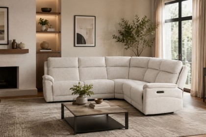 Downtown 6 Seater Corner Sofa with Power Recliner and Headrest Downtown 6 Seater Corner Sofa with Power Recliner and Headrest