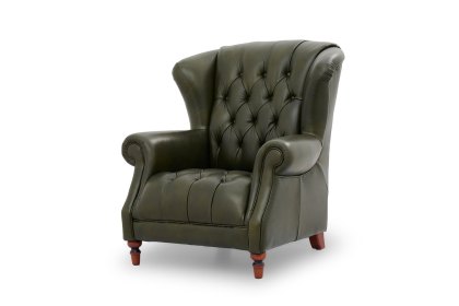 Buckland Chesterfield Buttoned Wing Chair Buckland Chesterfield Buttoned Wing Chair