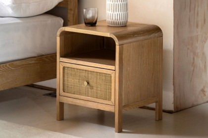 Gallery Direct Bibury Oak 1 Drawer Bedside Table Gallery Direct Bibury Oak 1 Drawer Bedside Table