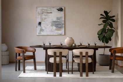 Gallery Direct Onda Walnut Ext 200-250cm Oval Dining Table Gallery Direct Onda Walnut Ext 200-250cm Oval Dining Table