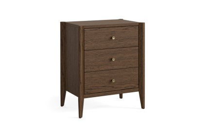 Paris Brown 3 Drawer Bedside Paris Brown 3 Drawer Bedside