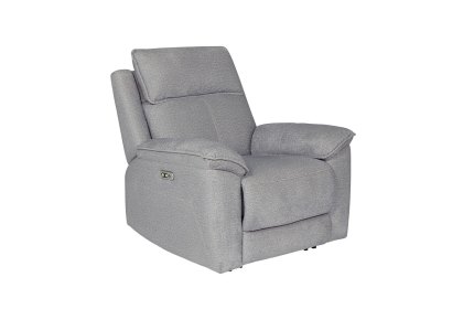 Blaine Electric Recliner Chair in Greige Fabric Blaine Electric Recliner Chair in Greige Fabric