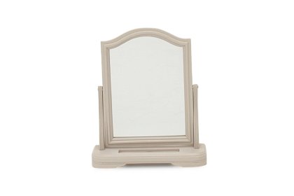 Mabel Wooden Dressing Table Mirror in Painted Taupe Finish Mabel Wooden Dressing Table Mirror in Painted Taupe Finish