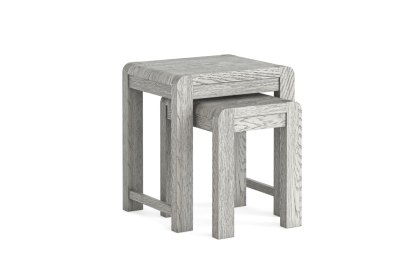 Amsterdam Washed Grey Oak Nest of Tables Amsterdam Washed Grey Oak Nest of Tables
