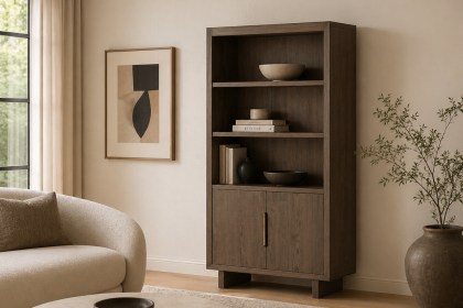 California Dark Oak Display Cabinet California Dark Oak Display Cabinet