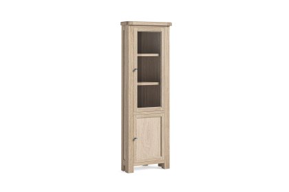 Normandy White Wash Corner Display Cabinet Normandy White Wash Corner Display Cabinet