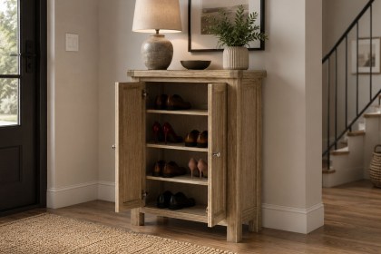 Normandy White Wash Shoe Storage Cabinet Normandy White Wash Shoe Storage Cabinet