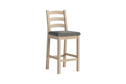 Normandy White Wash Bar Stool Normandy White Wash Bar Stool