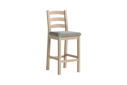 Normandy White Wash Bar Stool Normandy White Wash Bar Stool