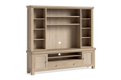 Normandy White Wash Extra Large TV Storage Combination Unit (Top + Base) Normandy White Wash Extra Large TV Storage Combination Unit (Top + Base)