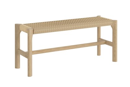 Sicily Oak 110cm Weave Dining Bench Sicily Oak 110cm Weave Dining Bench