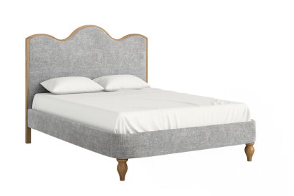Verona Oak Grey Upholstered Bed Frame Verona Oak Grey Upholstered Bed Frame