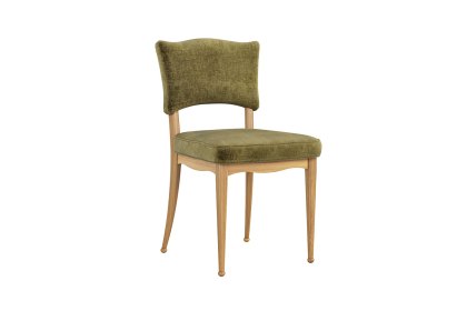 Verona Oak Ivy Dining Chair in Olive Green Fabric Verona Oak Ivy Dining Chair in Olive Green Fabric