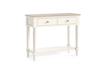 Provence Painted Off-White Oak Console Table Provence Painted Off-White Oak Console Table
