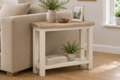 Windsor Country Oak Painted Sofa Side Table Windsor Country Oak Painted Sofa Side Table