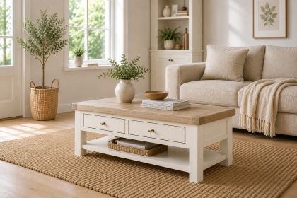 Windsor Country Oak Painted Storage Coffee Table Windsor Country Oak Painted Storage Coffee Table