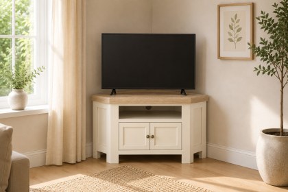 Windsor Country Oak Painted Corner TV Unit Windsor Country Oak Painted Corner TV Unit