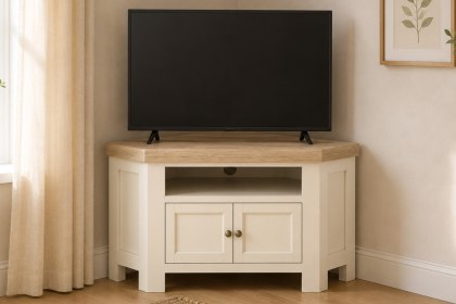 Windsor Country Oak Painted Corner TV Unit Windsor Country Oak Painted Corner TV Unit