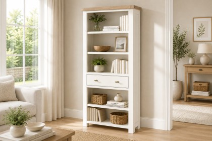 Windsor Country Oak Painted Large Bookcase Windsor Country Oak Painted Large Bookcase