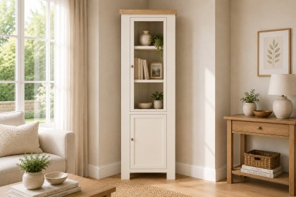 Windsor Country Oak Painted Corner Display Unit Windsor Country Oak Painted Corner Display Unit