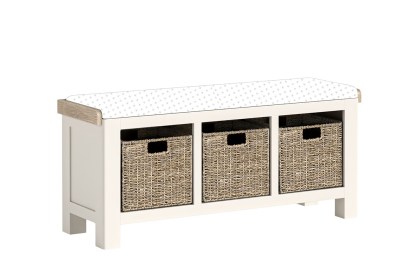 Windsor Country Oak Painted Storage Bench Windsor Country Oak Painted Storage Bench