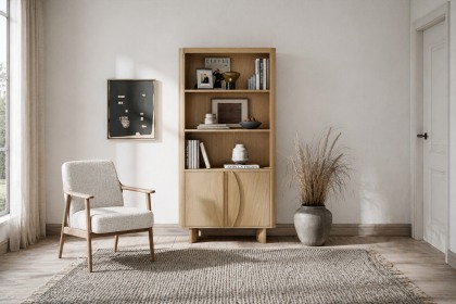 Cara Oak Display Cabinet Cara Oak Display Cabinet