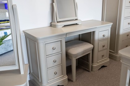 Ex-Display Liskeard - Mabel Dressing Table + Mirror + Stool Ex-Display Liskeard - Mabel Dressing Table + Mirror + Stool