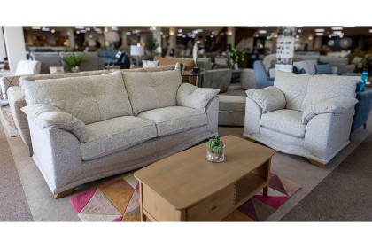 Ex-Display Liskeard - Nicky 3 Seater Sofa + Chair + Stool Ex-Display Liskeard - Nicky 3 Seater Sofa + Chair + Stool
