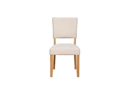 Burford Painted Oak Fully Upholstered Dining Chairs (Pair) Burford Painted Oak Fully Upholstered Dining Chairs (Pair)