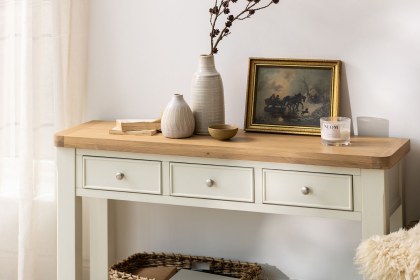 Burford Painted Oak Console Table Burford Painted Oak Console Table