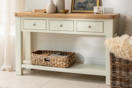 Burford Painted Oak Console Table Burford Painted Oak Console Table