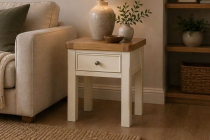 Burford Painted Oak Lamp Table Burford Painted Oak Lamp Table