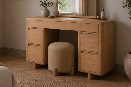 Flynn Natural Oak Dressing Table Flynn Natural Oak Dressing Table