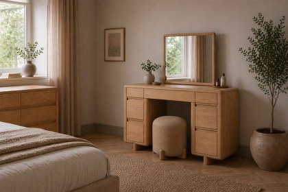 Flynn Natural Oak Dressing Table Flynn Natural Oak Dressing Table