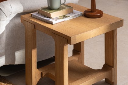 Wyatt Reclaimed Oak Lamp Table Wyatt Reclaimed Oak Lamp Table