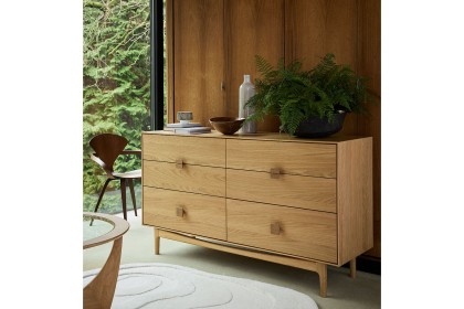 G Plan Larsen Oak 6 Drawer Wide Chest of Drawers G Plan Larsen Oak 6 Drawer Wide Chest of Drawers
