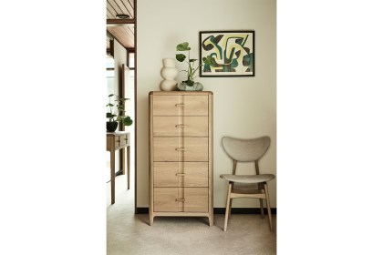 G Plan Maddison Oak 5 Drawer Tall Chest of Drawers G Plan Maddison Oak 5 Drawer Tall Chest of Drawers