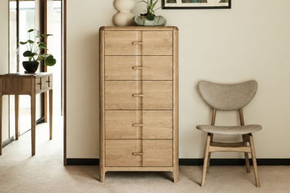 G Plan Maddison Oak 5 Drawer Tall Chest of Drawers G Plan Maddison Oak 5 Drawer Tall Chest of Drawers