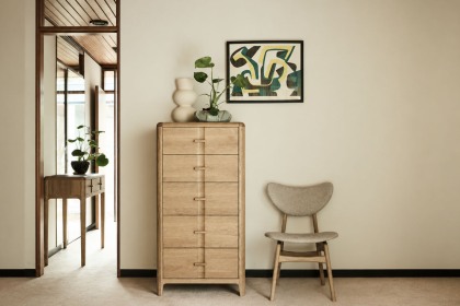 G Plan Maddison Oak 5 Drawer Tall Chest of Drawers G Plan Maddison Oak 5 Drawer Tall Chest of Drawers