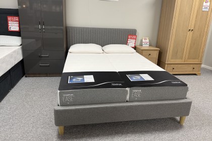 Ex-Display Newquay - Tempur 5ft Harlington bedframe and ease 20cm mattresses Ex-Display Newquay - Tempur 5ft Harlington bedframe and ease 20cm mattresses