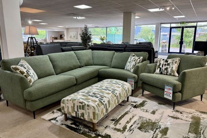 Ex-Display Liskeard - Jonas Corner Sofa Group + Chair + Footstool Ex-Display Liskeard - Jonas Corner Sofa Group + Chair + Footstool