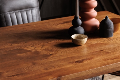 Soho Solid Oak 200cm Holburn Star Base Dining Table & 6 Cooper Dining Chairs Soho Solid Oak 200cm Holburn Star Base Dining Table & 6 Cooper Dining Chairs