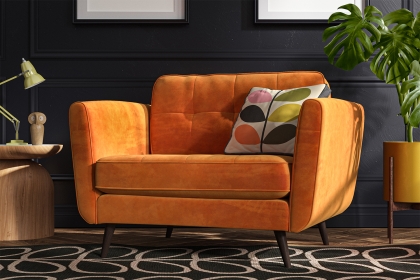 Orange discount snuggle chair