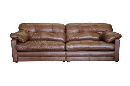 Alexander & James Bailey Leather 4 Seater Sofa - Split Alexander & James Bailey Leather 4 Seater Sofa - Split