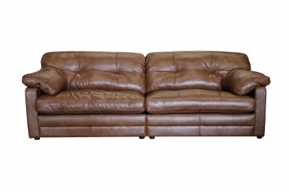Alexander & James Bailey Leather 4 Seater Sofa - Split Alexander & James Bailey Leather 4 Seater Sofa - Split