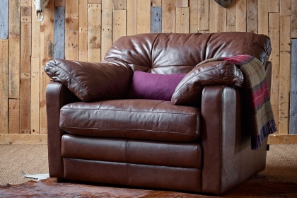 Alexander & James Bailey Leather Snuggler Chair Alexander & James Bailey Leather Snuggler Chair